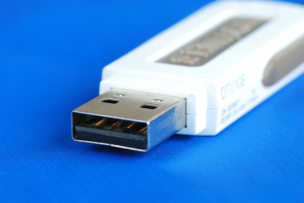 Fechar-se do stick de memória USB — Fotografia de Stock