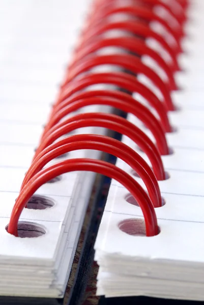 A fragment of the spiral note pad — Stock Photo, Image