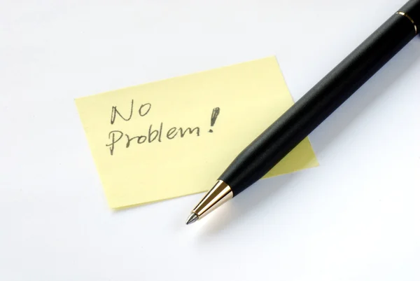 Escreva as palavras No Problem — Fotografia de Stock