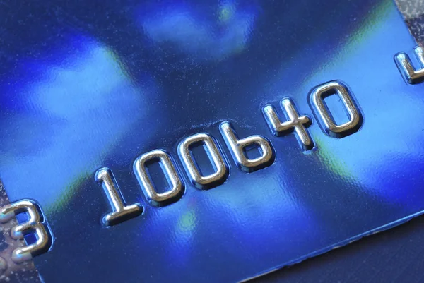 Vista de perto de um cartão de crédito — Fotografia de Stock