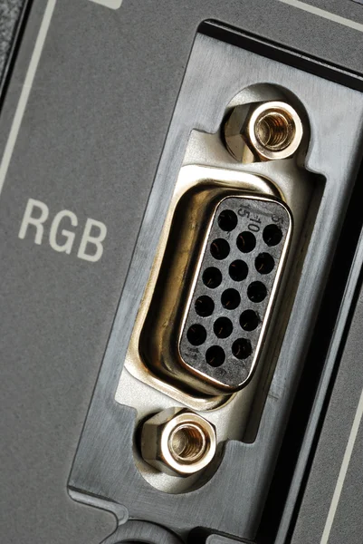 Close up view of the RGB video panel — Stock Photo, Image