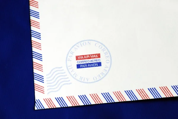 Parte do envelope do correio aéreo — Fotografia de Stock