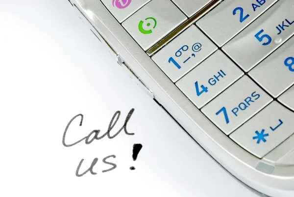 Please call us if you need help — Stock Photo, Image