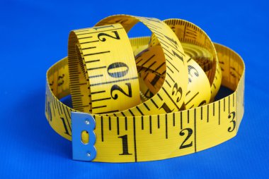 A measuring tape clipart