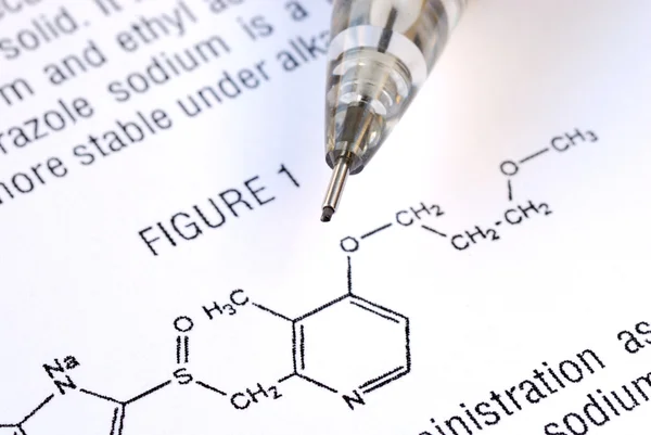 stock image Study the chemistry of the medicine