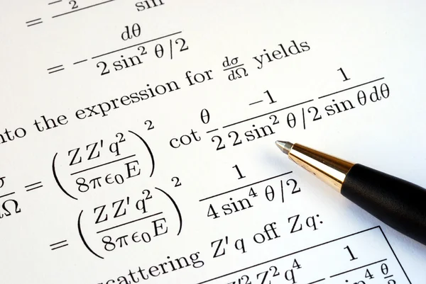 Try to solve some mathematics questions — Stock Photo, Image