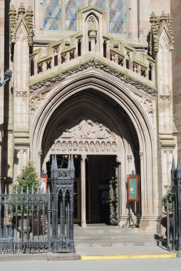 Entrance of an old church in NYC