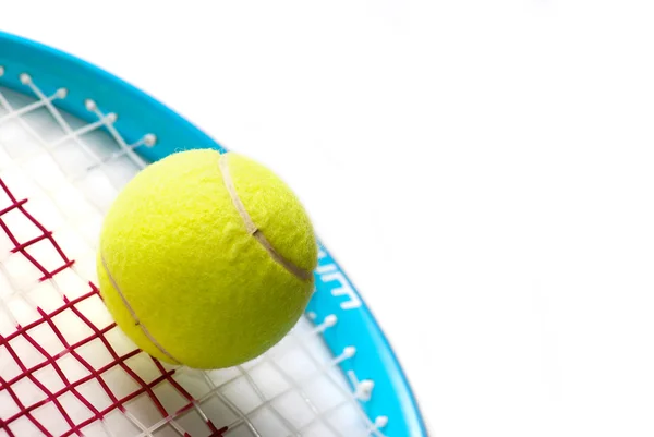 A tennis ball and racket — Stock Photo, Image