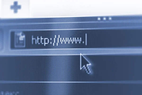 stock image Internet url with some copy space