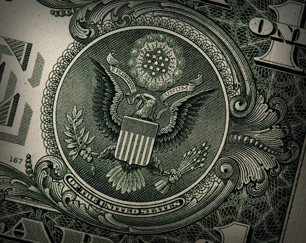 Grunge Dólar estadounidense Detalle — Foto de Stock