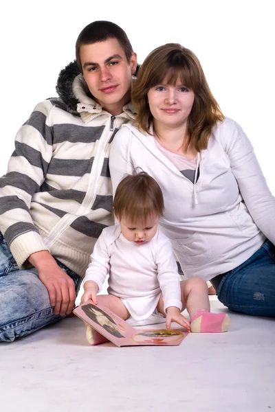 美しい若い家族 — ストック写真