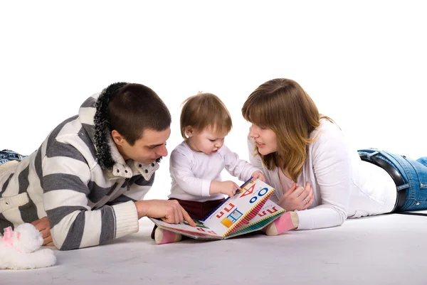 Beautiful young family Stock Picture