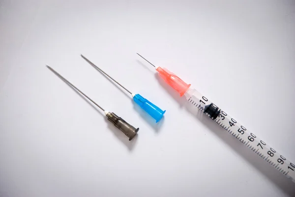 Medical syringe Stock Image