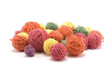 Ball of the colour threads 2 clipart