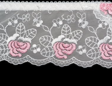 Lace decorated by pattern clipart