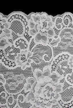 White decorative lace with pattern clipart