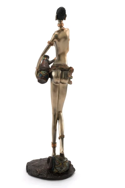 Brązowa statuetka kobieta (beck) — Zdjęcie stockowe