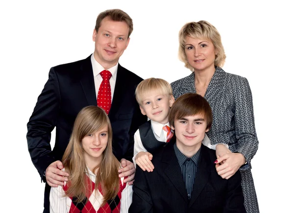 Fröhliches großes Familienporträt — Stockfoto