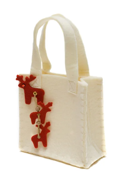 Gift bag from felt — Stock Photo, Image