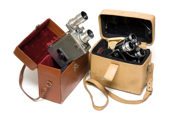 Two old photoes of the camera — Stock Photo, Image