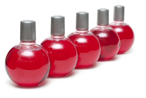 Red make-up vials — Stock Photo, Image