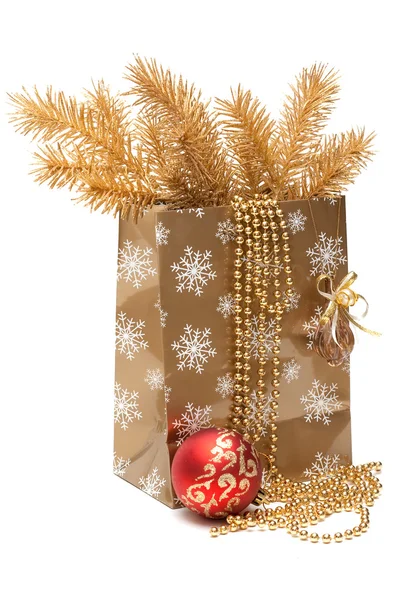 Weihnachtsgeschenkpaket — Stockfoto