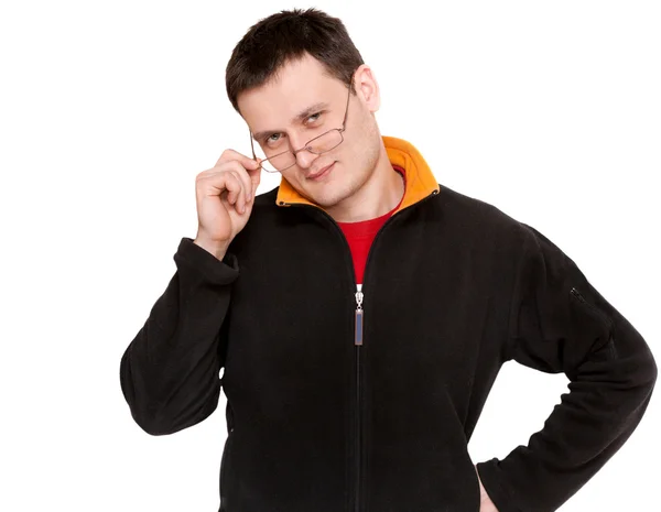 Portrét muže v brýlích — Stock fotografie