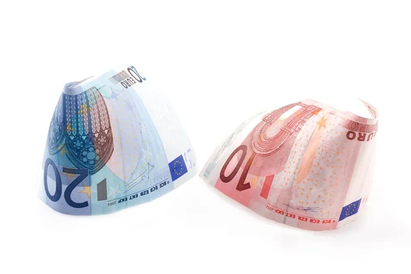 Facturas en euros rodadas 6 — Foto de Stock