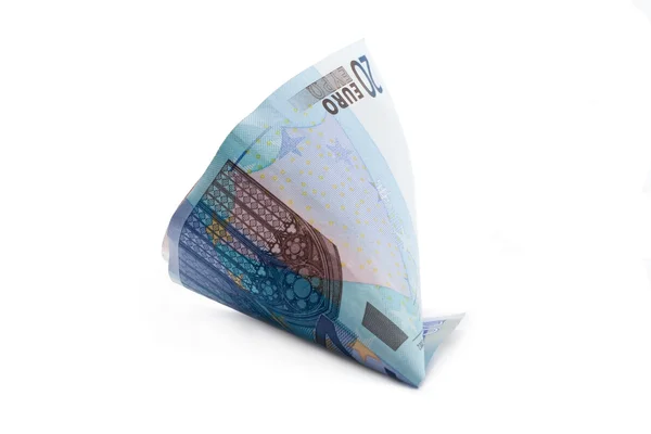 Bankovky eura válcované — Stock fotografie