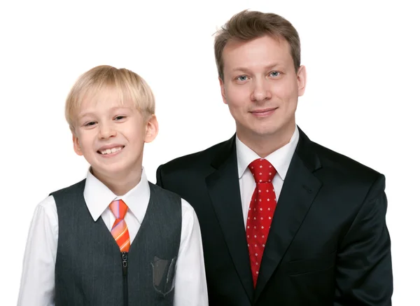 Portrait father with son — Stock Photo, Image