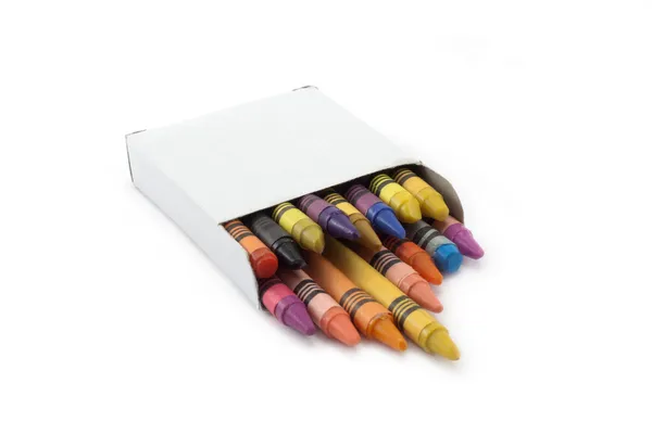 Uma caixas com lápis — Fotografia de Stock
