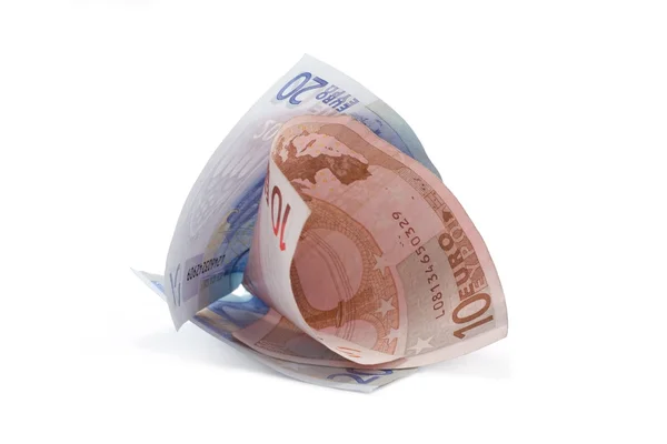 Bankovky eura válcované 2 — Stock fotografie