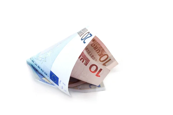 Rekeningen euro gerold 5 — Stockfoto