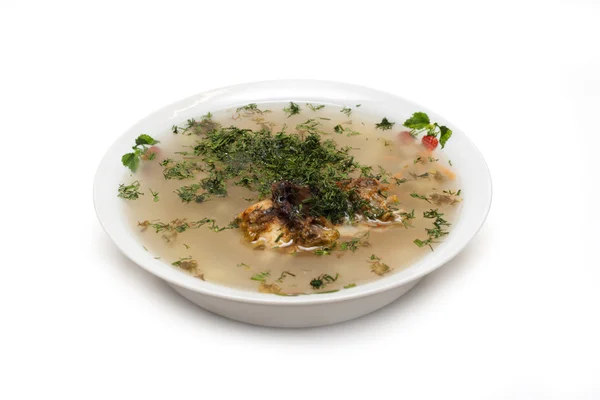 stock image Plate of soup