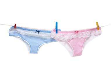 Panties on rope clipart