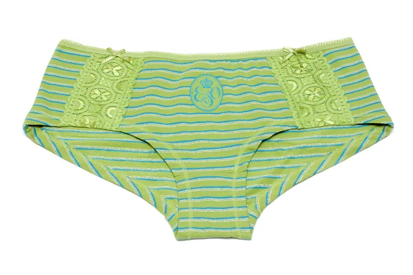 Striped panties, green — Stock Photo, Image