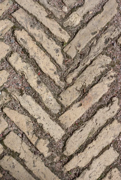 Stone pattern on land roadway — Stock Photo, Image