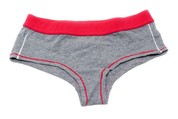 Gray panties and red band — Stock Photo, Image