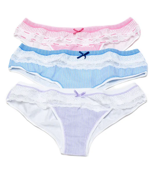 Three feminine panties — Stock Photo, Image