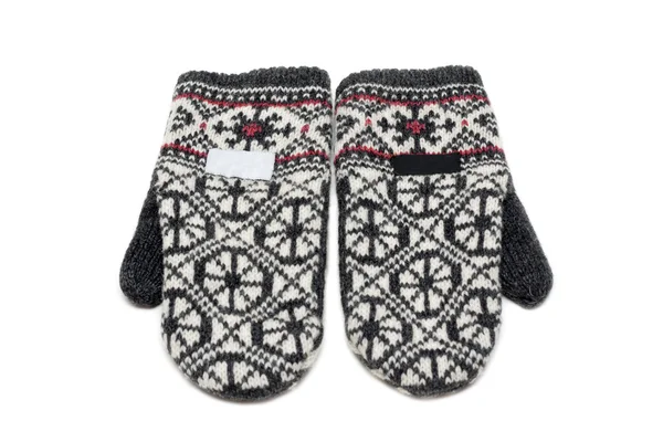 Knitted mittens — Stock Photo, Image