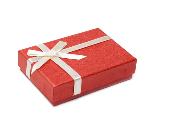 Rode geschenkdoos — Stockfoto