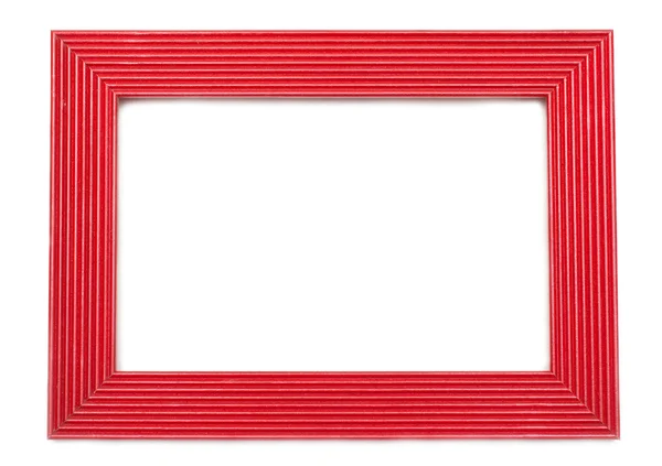 Red wooden frame — Stock Photo, Image