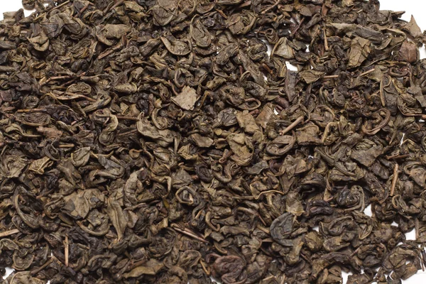 Zöld tea, száraz háttér — Stock Fotó