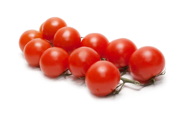 Tomates vermelhos cereja dois — Fotografia de Stock