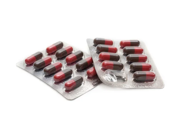 Cápsulas com vitamina embalada — Fotografia de Stock