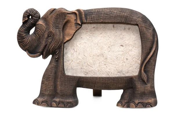 Trä elefant — Stockfoto