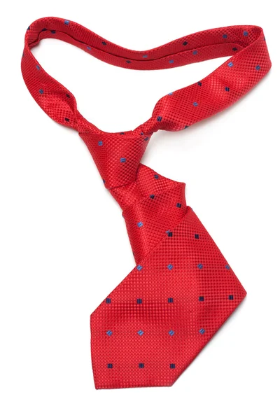 Gravata de seda vermelha — Fotografia de Stock