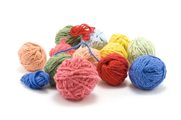 Ball of the colour threads 5 Royalty Free Stock Photos