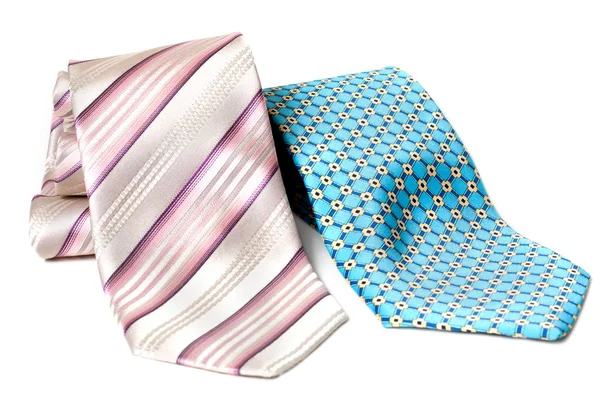 Cravates bleu et rose — Photo