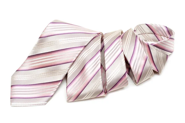Růžovou pruhovanou kravatu — Stock fotografie